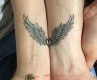 angel wings tattoo